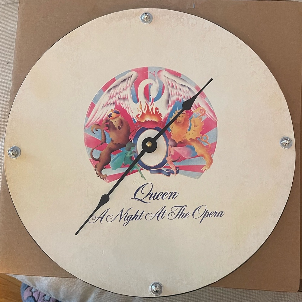 Queen Vinyl Record Clock